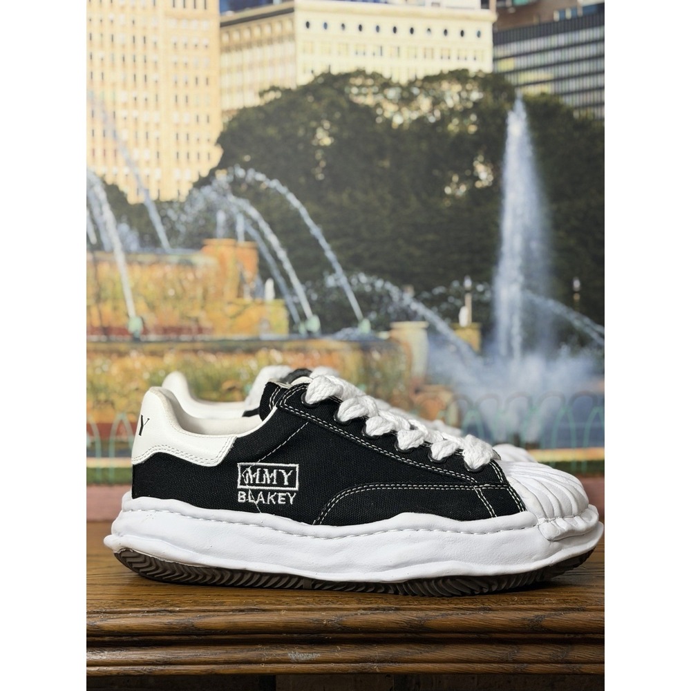Maison Mihara Yasuhiro Blakey OG Sole Canvas Low 'Black White' Size 38